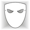 Evil face mask template #001007