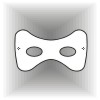 Plain eye mask template