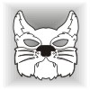 Cat face mask template #004006