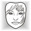 Sexy Babe mask template #006003