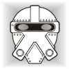 Robot 2 face mask template #011002