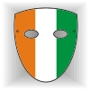 Cote D'Ivoire flag face mask