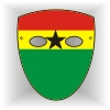 Ghana flag face mask