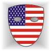 USA flag face mask
